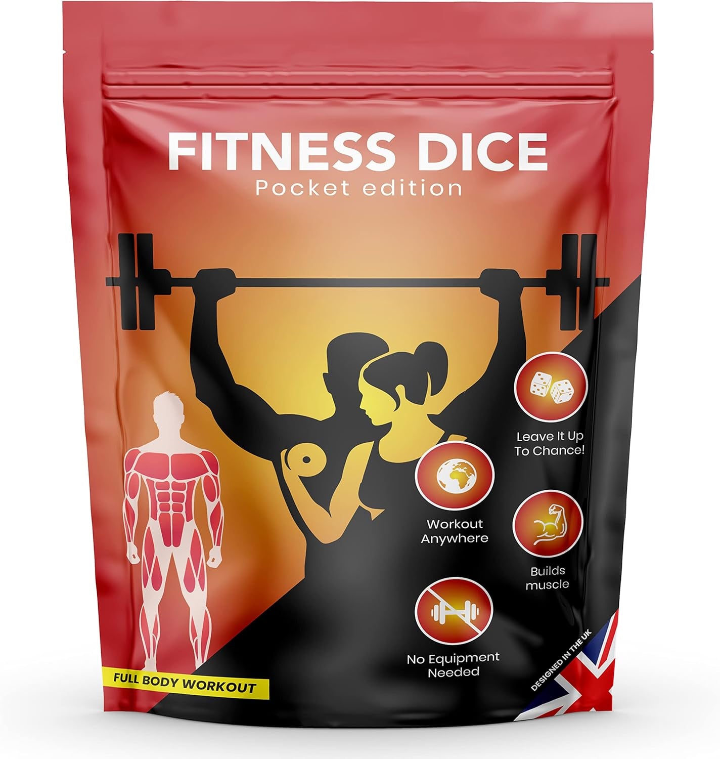 - Fitness Dice - Fun Workout Strength Training Routines - Switch up to Home Gym Outdoors - Pocket Size Exercise Decision Dices - Gift for Men Women Him Her - No Weights Require