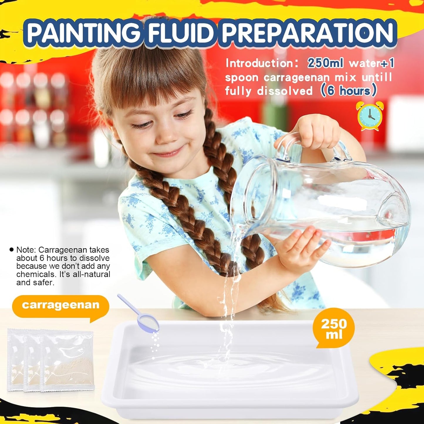 Water Marbling Paint for Kids - Arts and Crafts for Girls & Boys Crafts Kits Ideal Gifts for Kids Age 6+ 8-12