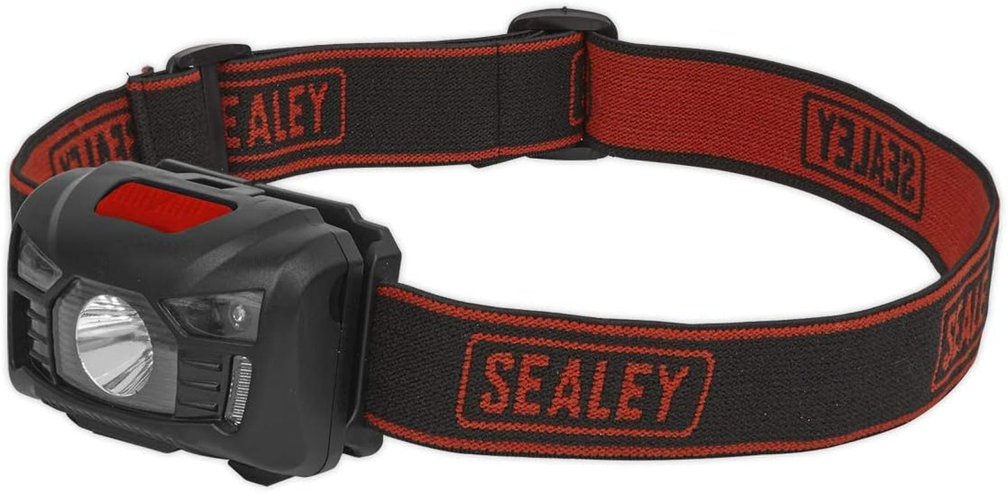 HT102R Rechargeable Head Torch 3W SMD LED with Auto-Sensor ,Red-