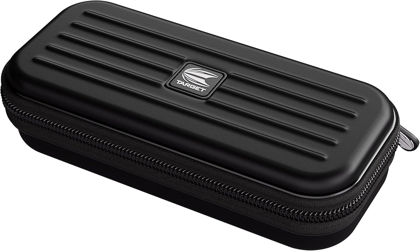 Darts Takoma Darts Wallet, Regular Size, Black | Darts Case Holds 3 Darts | Protective EVA Dart Holder with Double Zip Lock Inner Pouches | Professional Darts Accessories