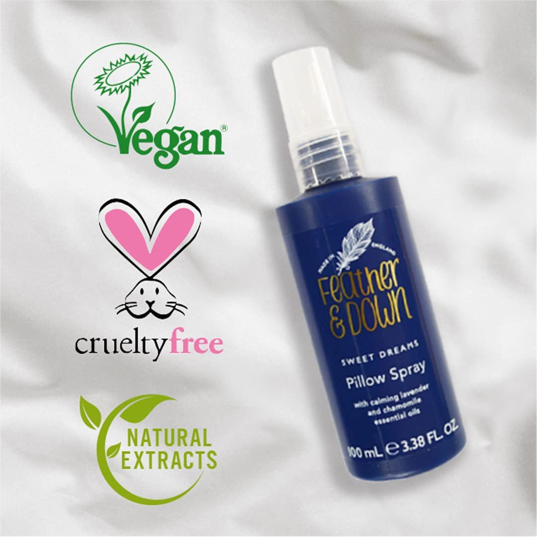 Pillow Spray Duo Set (50Ml Sweet Dreams Pillow Spray & 50Ml Breathe Well Pillow Spray) - the Perfect Combination for a Peaceful Night'S Sleep. Cruelty Free. Vegan Friendly.