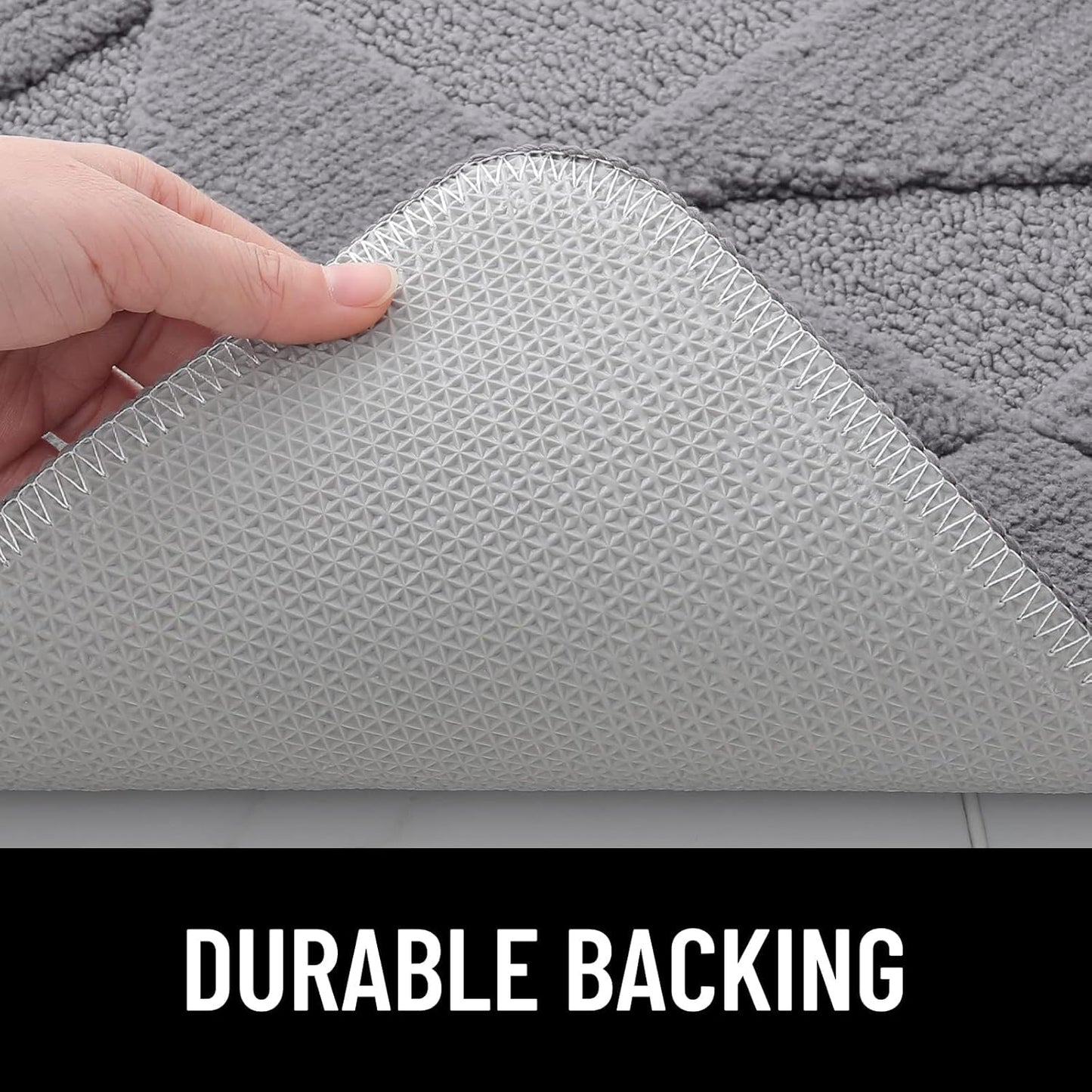 Door Mats Indoor, 50 X 80 Cm, Machine Washable inside Door Mat, Dirt Trapper Soft Doormats, Super Absorbent Entrance Rug, Non-Slip Floor Mat for Front Back Door, Pets and Dogs (Grey)