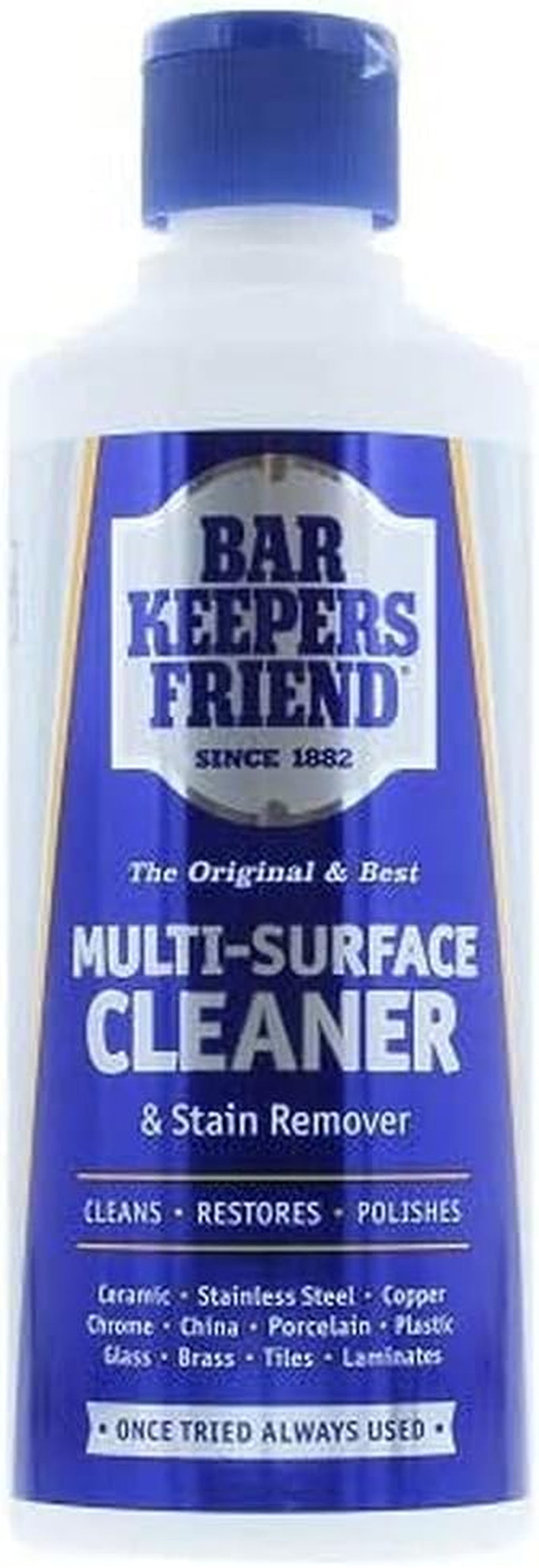 Bar Keepers Friend Original Stain Remover Powder 250G - Cleans, Restores and Polishes - Shifts Limescale and Soap Scum - Suitable for a Wide Range of Surfaces