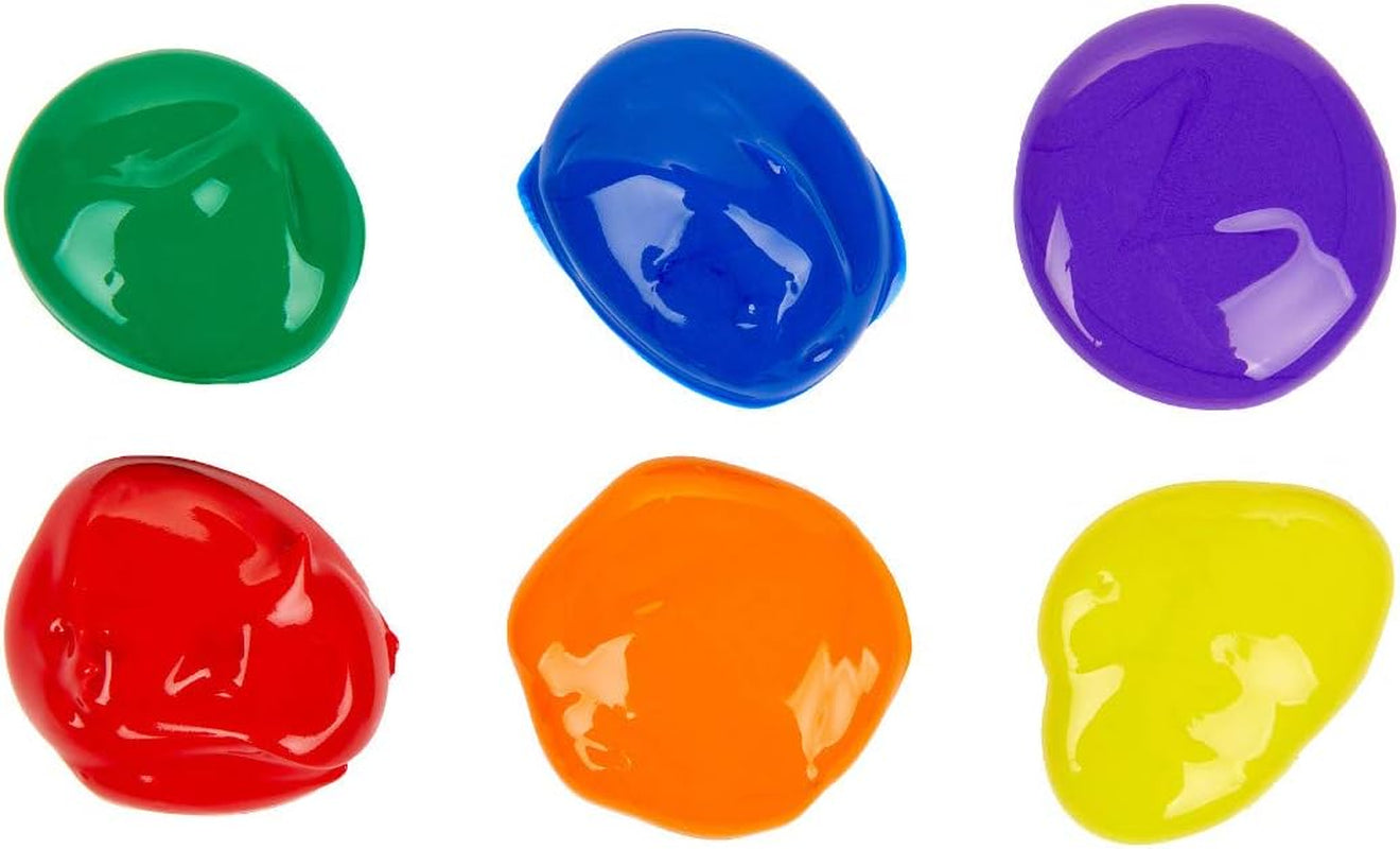 Washable Paints - Assorted Colours (Pack of 6) | Perfect for Any Arts & Crafts Needs - Easily Washable | Ideal for Kids Aged 3+ Packaging May Vary