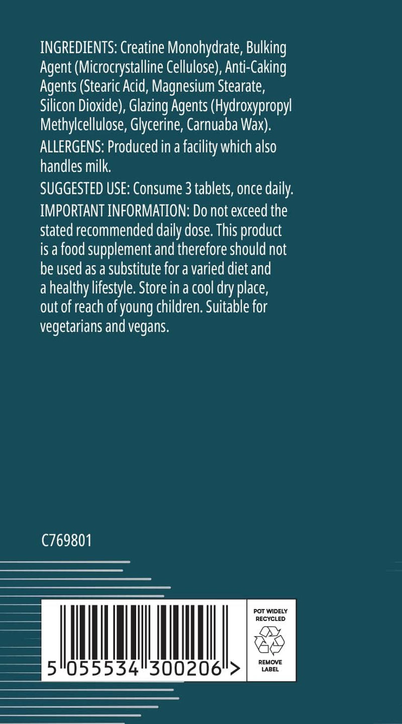 MY PROTEIN Creatine Monohydrate Unflavoured Creatine, 250 Tablets