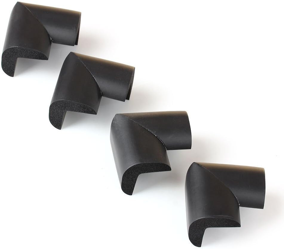 8 X Extra Thick Baby Safety Corner Protection - Black Desk Table Cover Cushion Protector - Safe for Child