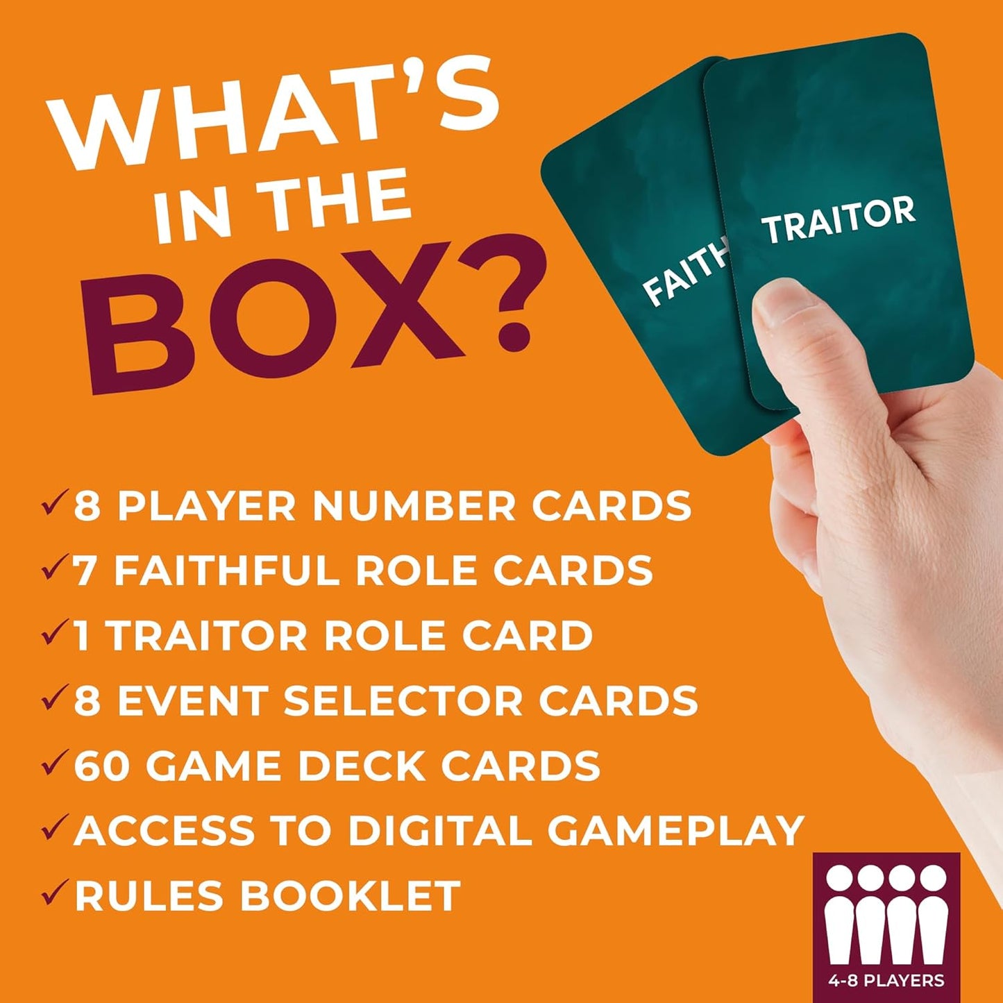 the Traitors Card Game | Based on the Hit TV Show | Family Social Deduction Fun | Great Game for Group Gatherings
