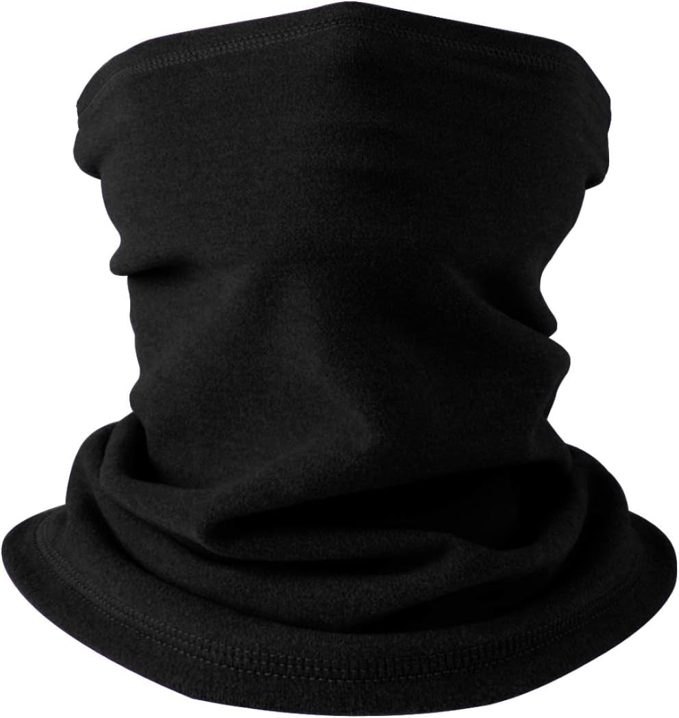 Neck Warmer Snood for Men & Women,Winter Neck Gaiter Fleece Bandana Face Covering Mask Windproof Neck Scarf Neckwear for Outdoor Sports Motorcycle Skiing Running Cycling