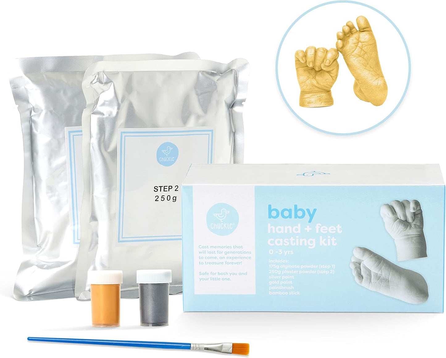 - Baby Handprint & Footprint Casting Kit, 3D Moulding Gift Set, Memories, Keepsakes, for Kids or Newborn, Baby Shower Presents
