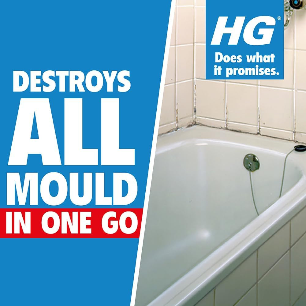 Mould Spray, Effective Mould Spray & Mildew Cleaner, Removes Mouldy Stains from Walls, Tiles, Silicone Seals & More - 500Ml , Pack of 1