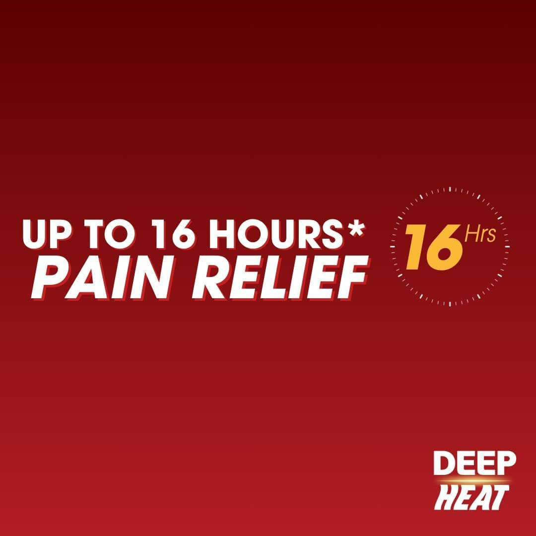 Pain Relief Heat Patch, Muscular Aches, Pains, Joint Stiffness (Pack of 4 Patches)