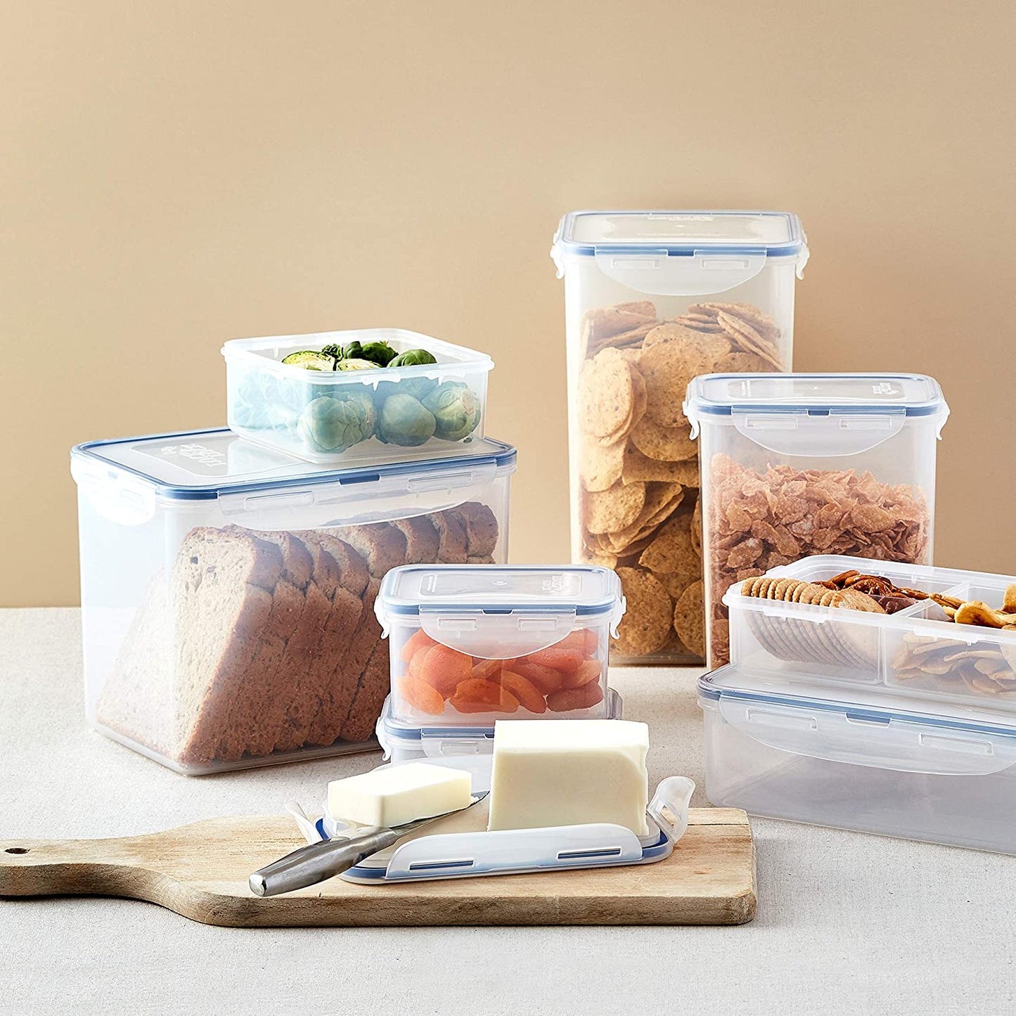 Rectangular Storage Container - Clear, 2 Litre Airtight Food Storage Container, HPL819F