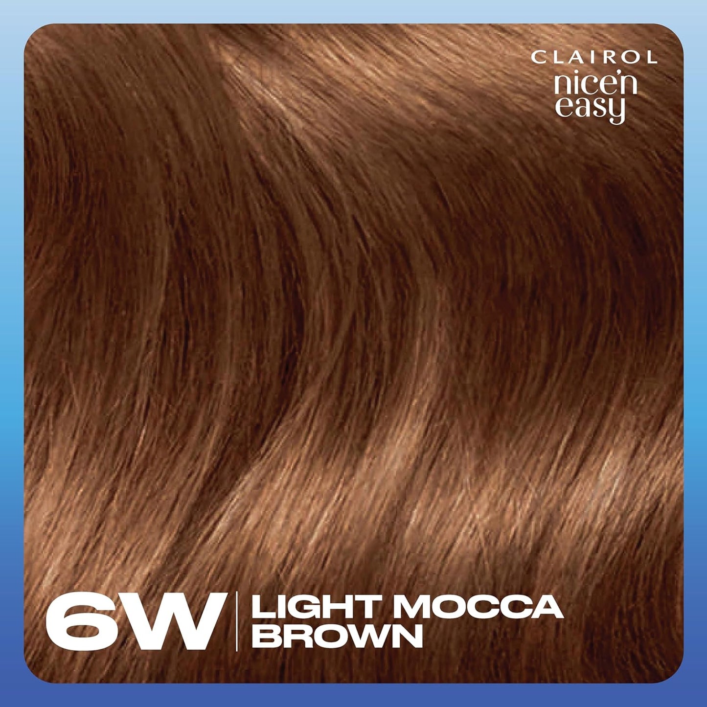 Nice'N Easy Crème, Natural Looking Oil Infused Permanent Hair Dye, 6W Light Mocha Brown
