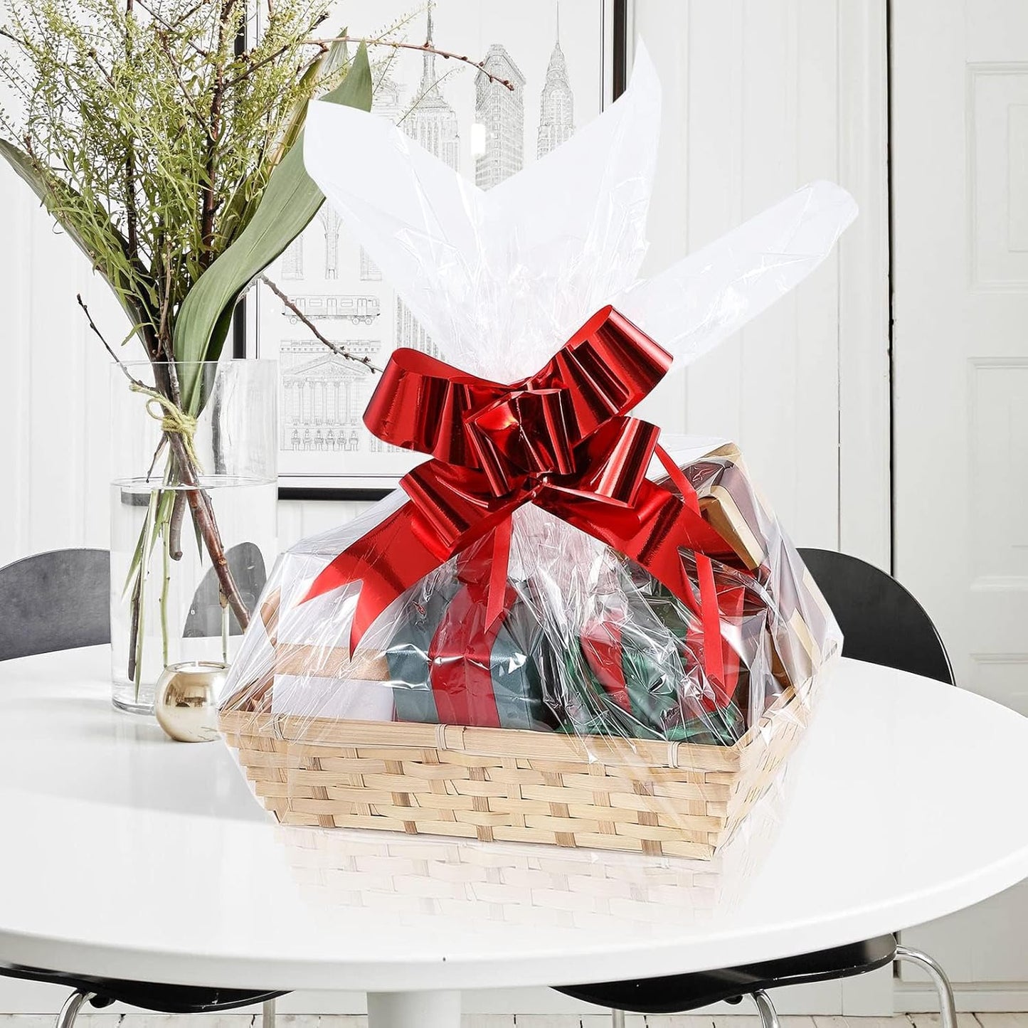 10 Pcs Natural Bamboo Basket Gift Hampers Retail Display Home Organizer (XX Large)