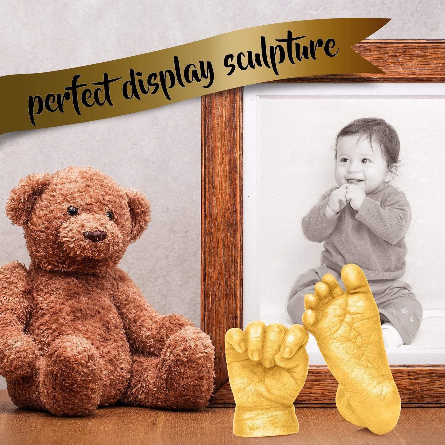 - Baby Handprint & Footprint Casting Kit, 3D Moulding Gift Set, Memories, Keepsakes, for Kids or Newborn, Baby Shower Presents