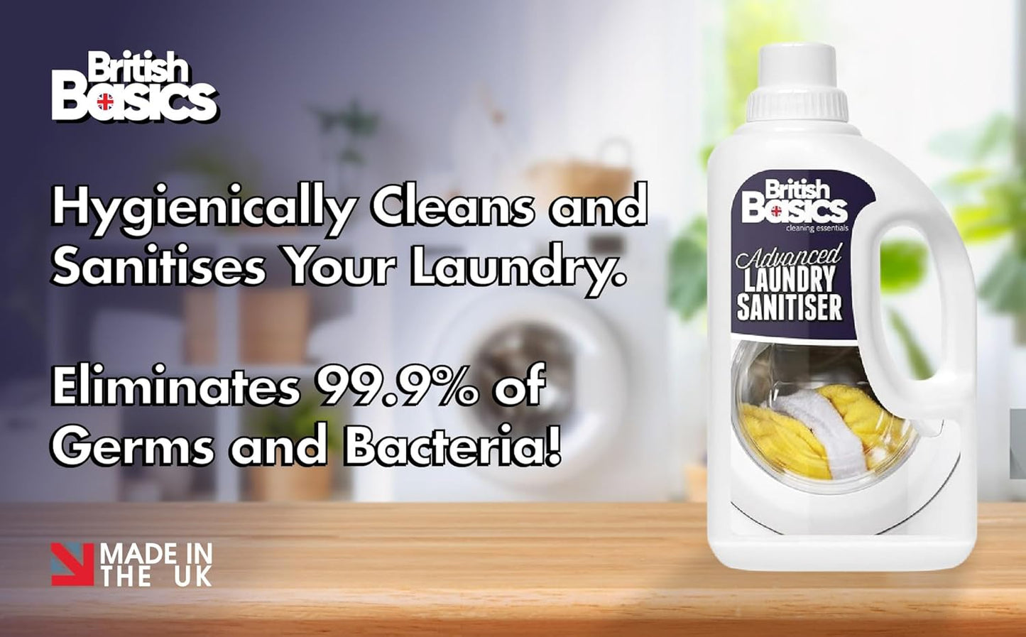 - Anti-Bacterial Laundry Sanitiser Cleanser Liquid Additive 1 Litre,Clear