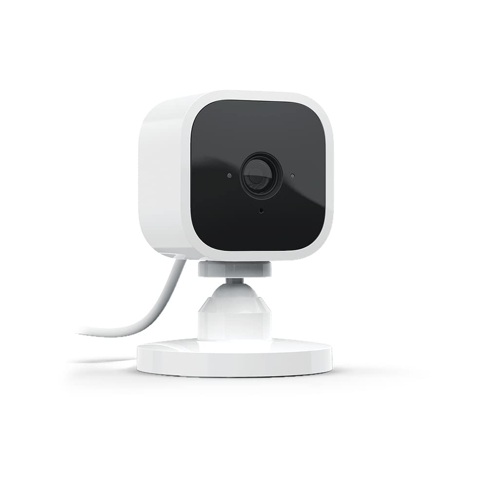 Mini | Indoor Plug-In Pet Security Camera, 1080P HD Day and Night Video, Motion Detection, Two-Way Audio, Easy Setup, Alexa Enabled — 1 Camera (White)