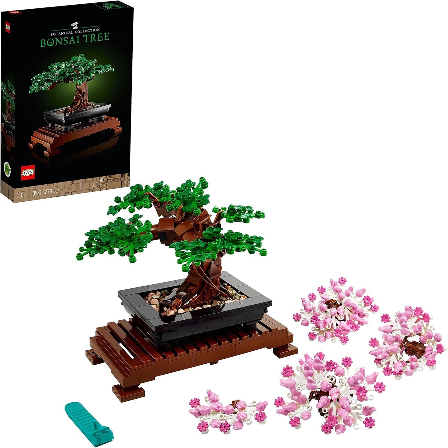 Botanicals Bonsai Tree - Faux Plant for Adults - Home Decor Set with Artificial Cherry Blossom Flowers - DIY Building Project - Gift Idea for Valentine'S Day - Botanical Collection - 10281