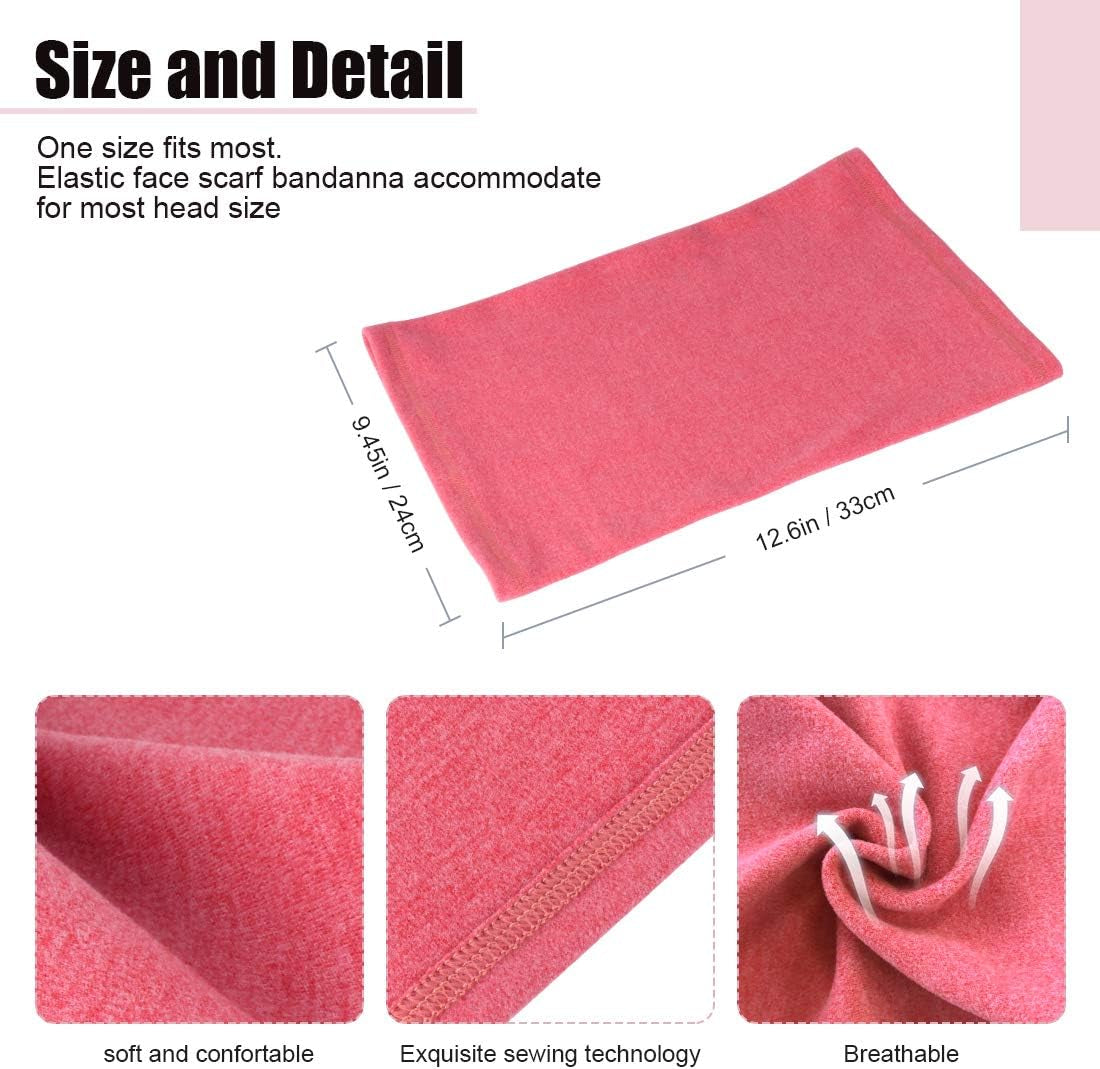 Neck Warmer Snood for Men & Women,Winter Neck Gaiter Fleece Bandana Face Covering Mask Windproof Neck Scarf Neckwear for Outdoor Sports Motorcycle Skiing Running Cycling