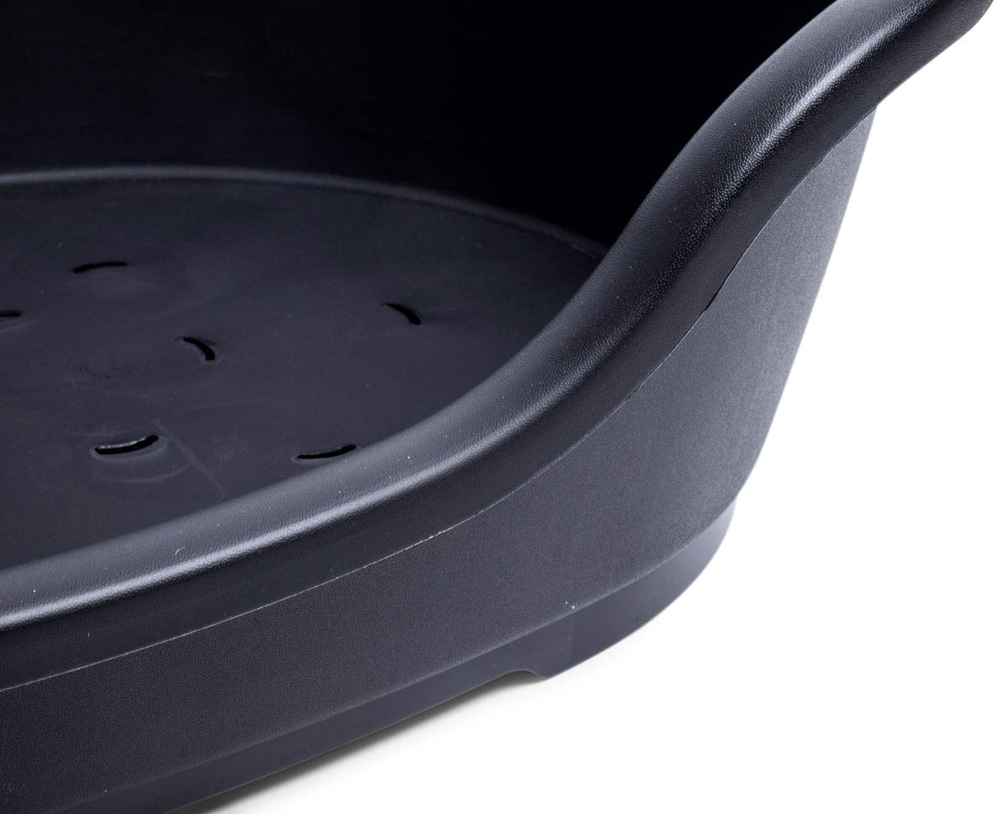 Plastic Dog Bed, Black, Small (60 Cm)