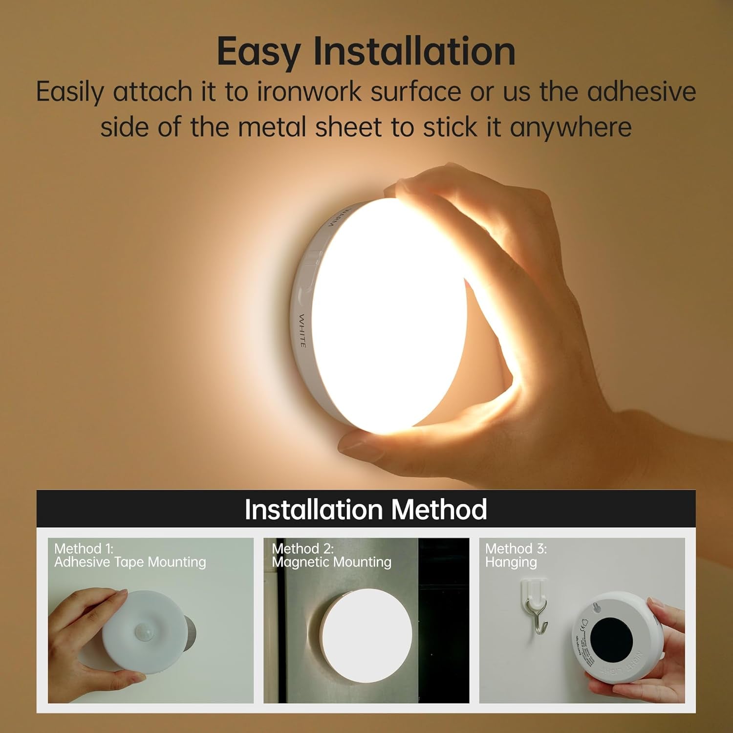Motion Sensor Lights Indoor with Remote Control, 6 Pack Wireless Rechargeable Night Light LED Magnetic Stick on Wall Light, Battery Operated Stair Kitchen Cupboard under Cabinet Puck Light