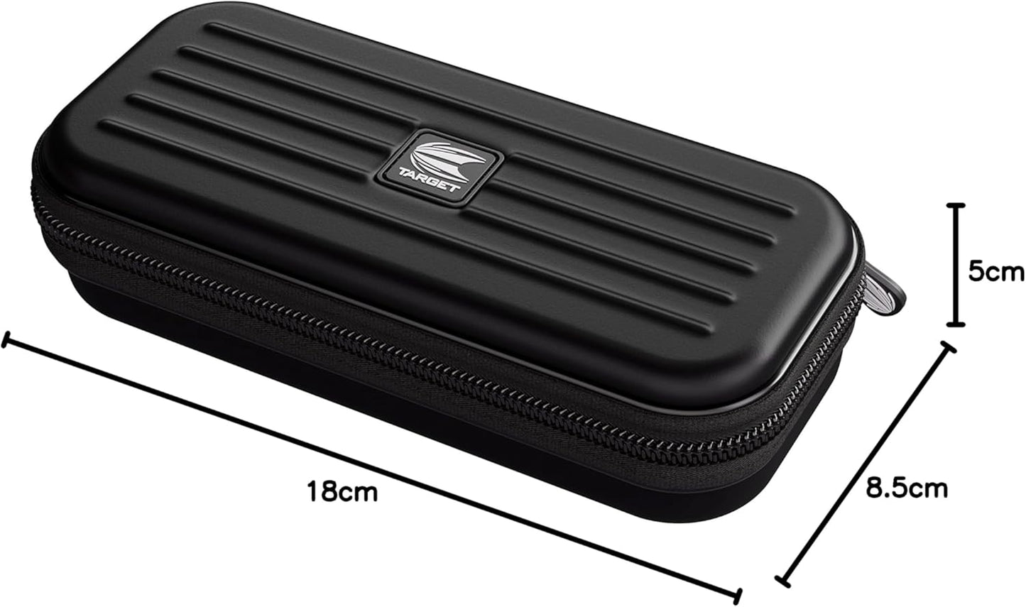 Darts Takoma Darts Wallet, Regular Size, Black | Darts Case Holds 3 Darts | Protective EVA Dart Holder with Double Zip Lock Inner Pouches | Professional Darts Accessories