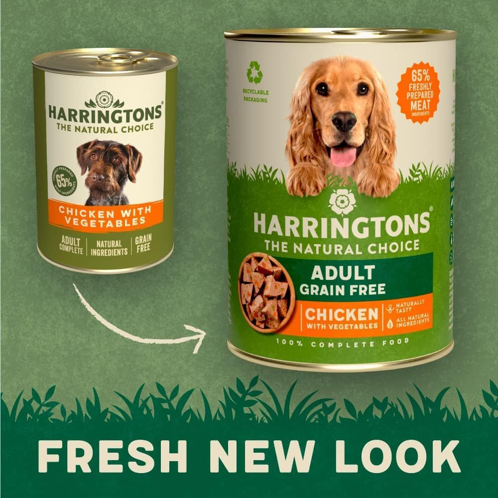 Complete Wet Can Grain Free Hypoallergenic Adult Dog Food Chicken & Veg 12X400G - Made with All Natural Ingredients