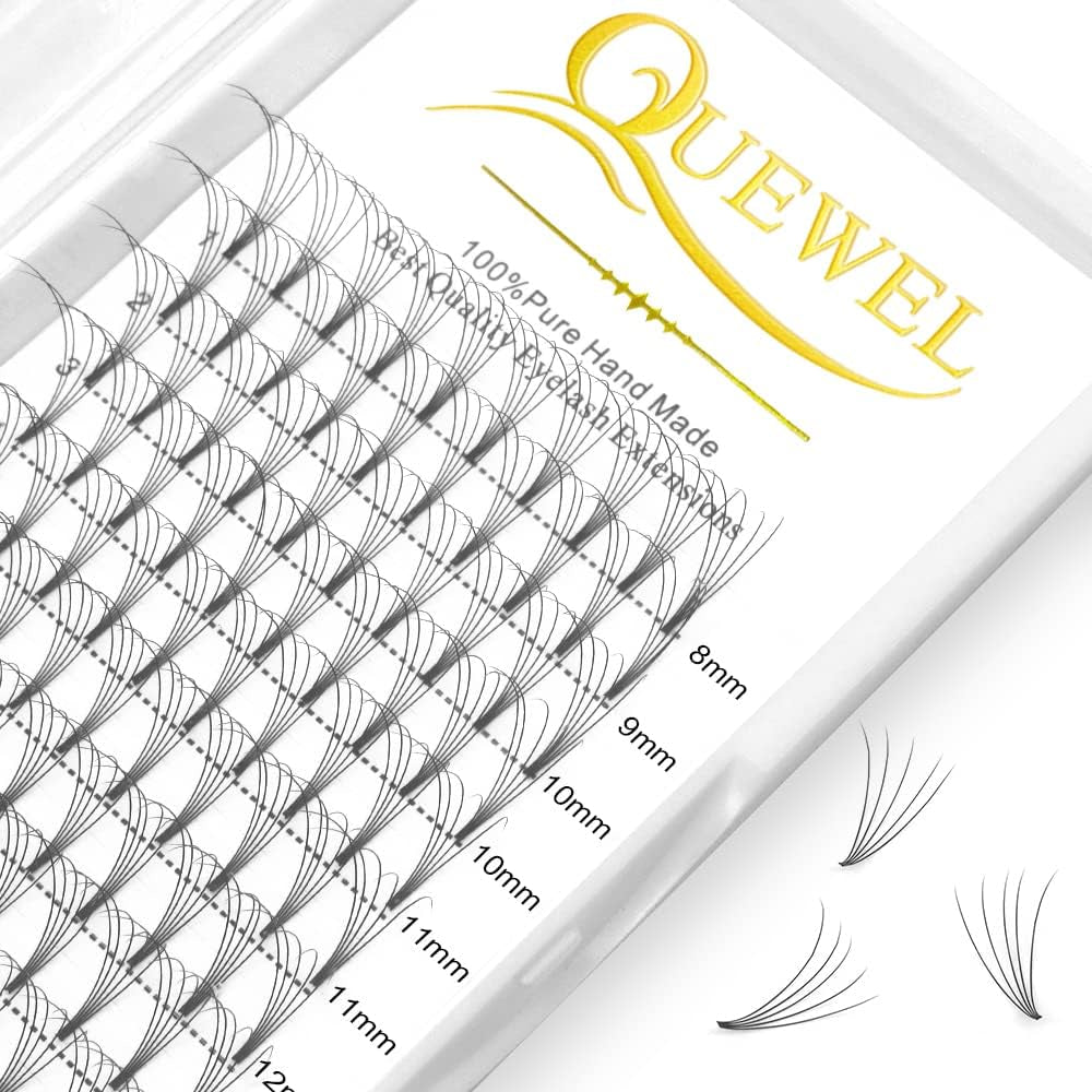 Premade Fan Volume Lash Extensions 5D 0.07D Mix8-15Mm Russian Pre Made Fan Lashes | 3D 4D 5D 6D 0.07/0.10 C/D Curl 8-15Mm | Long Lasting | Easy Application(5D 0.07D Mix8-15Mm)