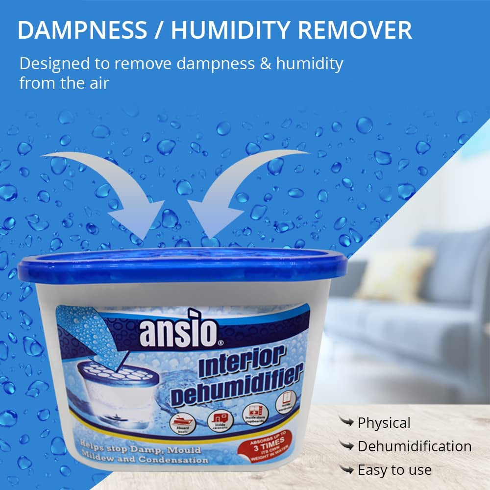 Dehumidifier 500Ml Pack of 10 Condensation Remover Moisture Absorber Dehumidifiers for Damp, Mould, Moisture in Home, Kitchen, Wardrobe, Bedroom