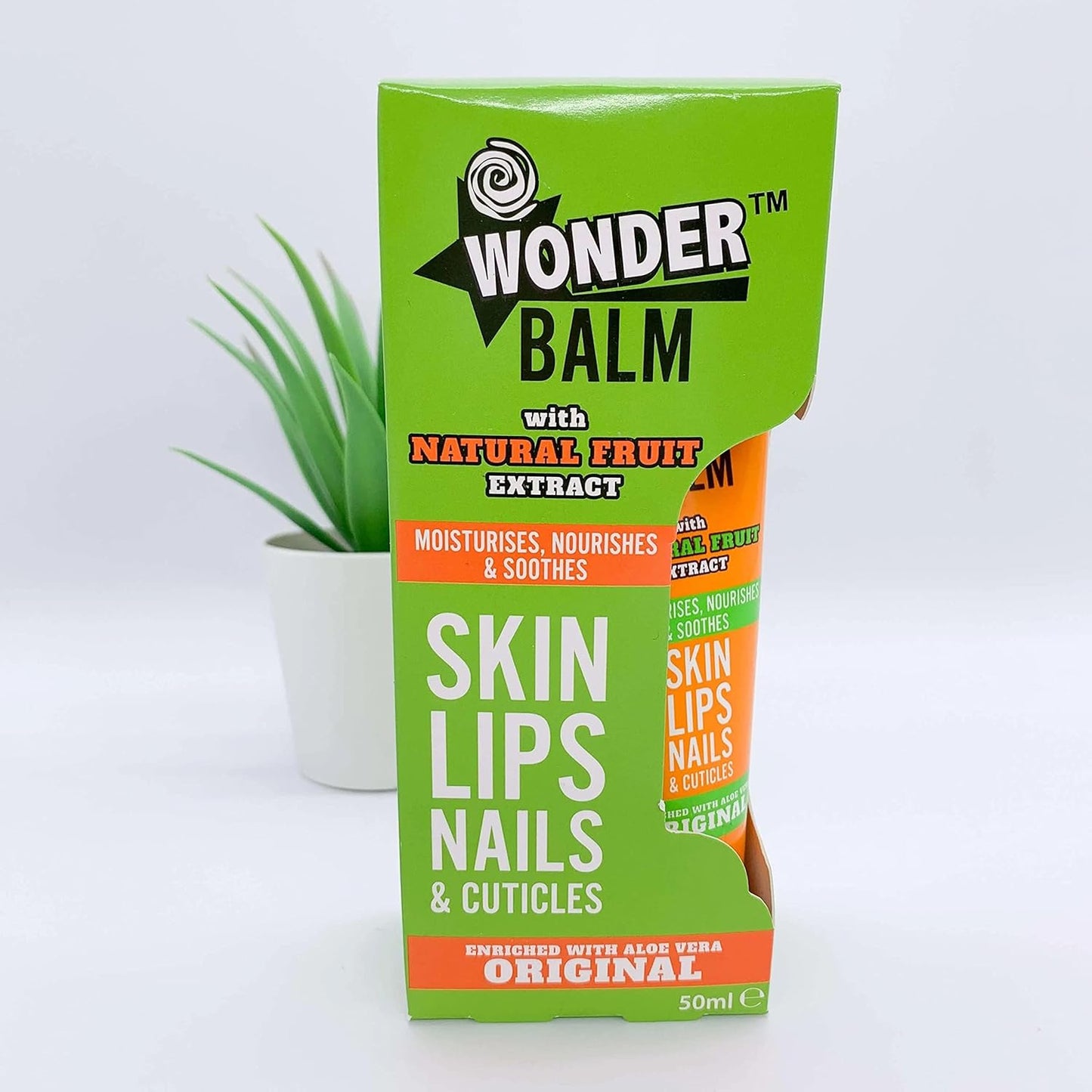 Wonder Balm - Hand Balm/Cream for Lips, Hands and Nails - Enriched with Aloe Vera for Dry Skin50Ml
