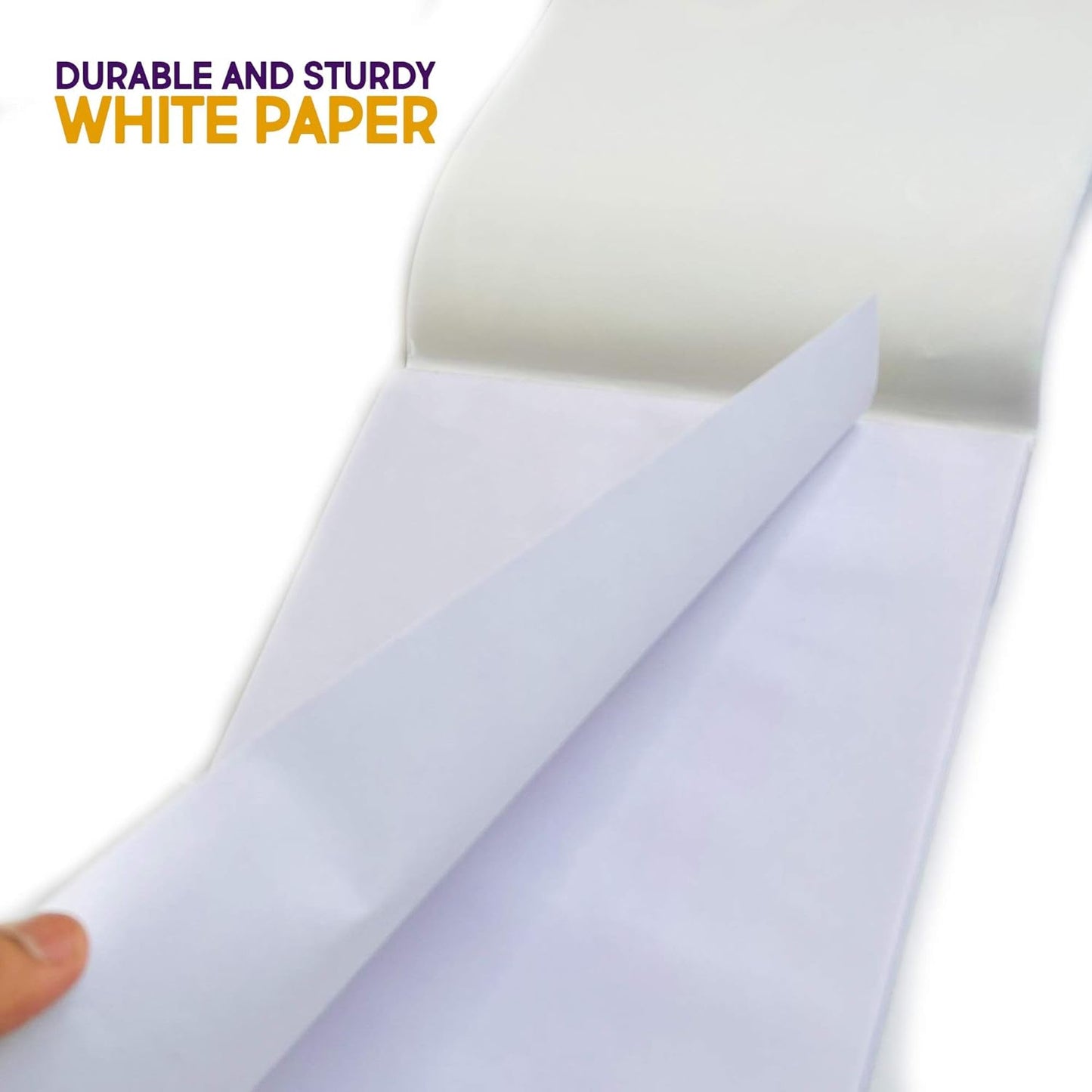 2 Packs of A3 Sketchbook Drawing Paper - Kids Coloring Book and Art Paper - Easy to Use Doodle Pad with 80 GSM 30 Sheets Each Total 60 Sheets