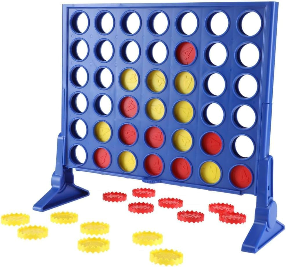 The Classic Game of Connect 4 Strategy Board Game; 2 Games for Kids Aged 6 and Up; 4 in a Row