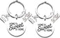 2Pcs 2025 New Home Gifts Housewarming Gifts for New Homeowners Key Ring Home Sweet Home Gifts for Couple New House Moving Keyring Presents for Family Friends