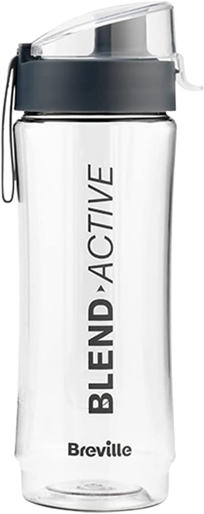 Blend Active Bottle (600Ml) | Clear Smoothie Bottle | Leak Proof | Grey Lid [VBL247]