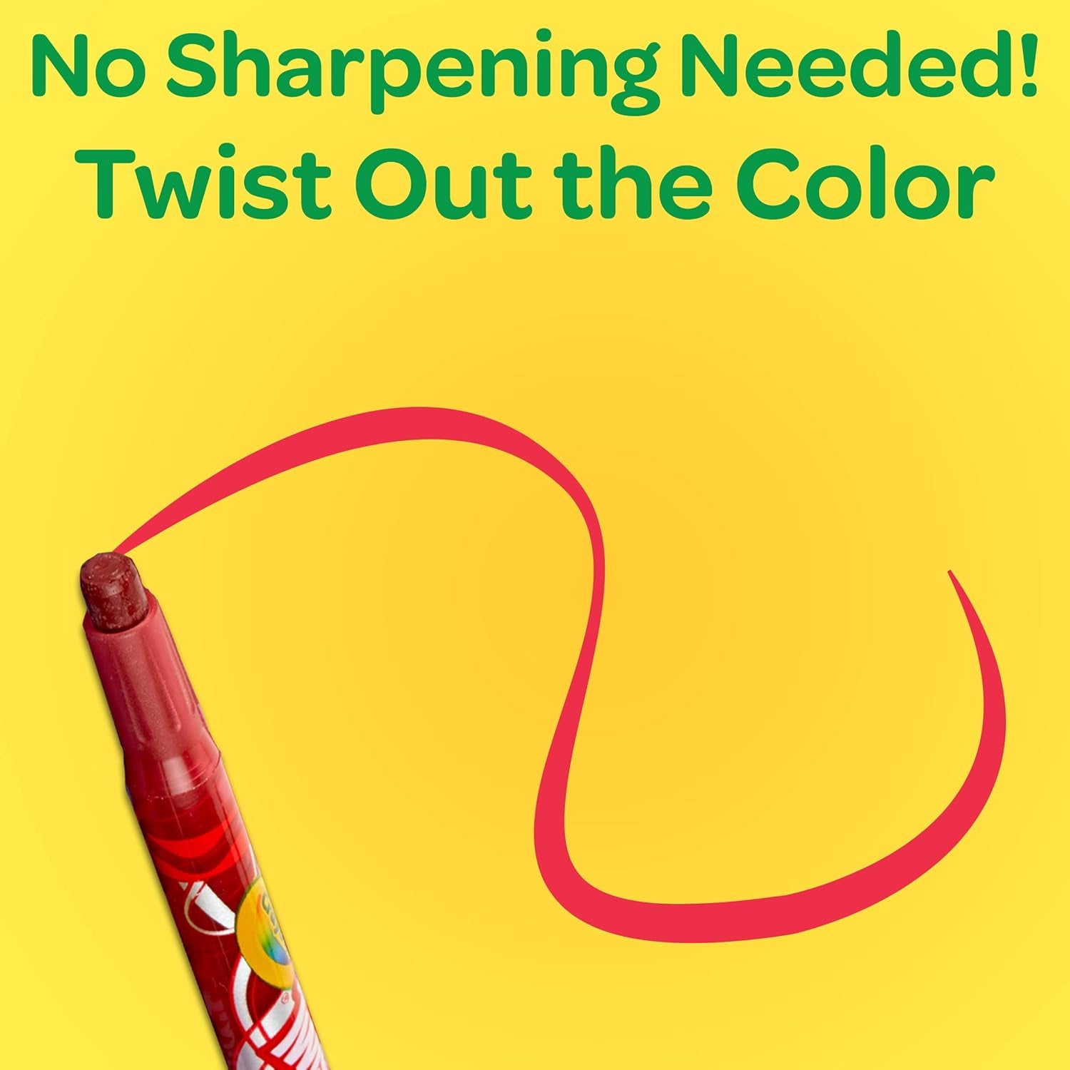 Twistables Colouring Crayons, Multicolor, 12 Count (Pack of 1)