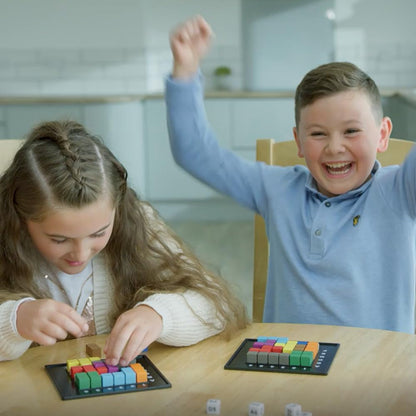 the Genius Square Game - 62,208 Puzzle Challenges for Friends and Family Board Game Night - Logic STEM Educational Learning Resources - Adults & Kids Smart Games Ages 6+