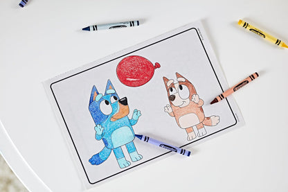 Colouring Book - Bluey | 96 Pages of Bluey Colouring Fun | Sticker Sheet Included | Ideal for Kids Aged 3+