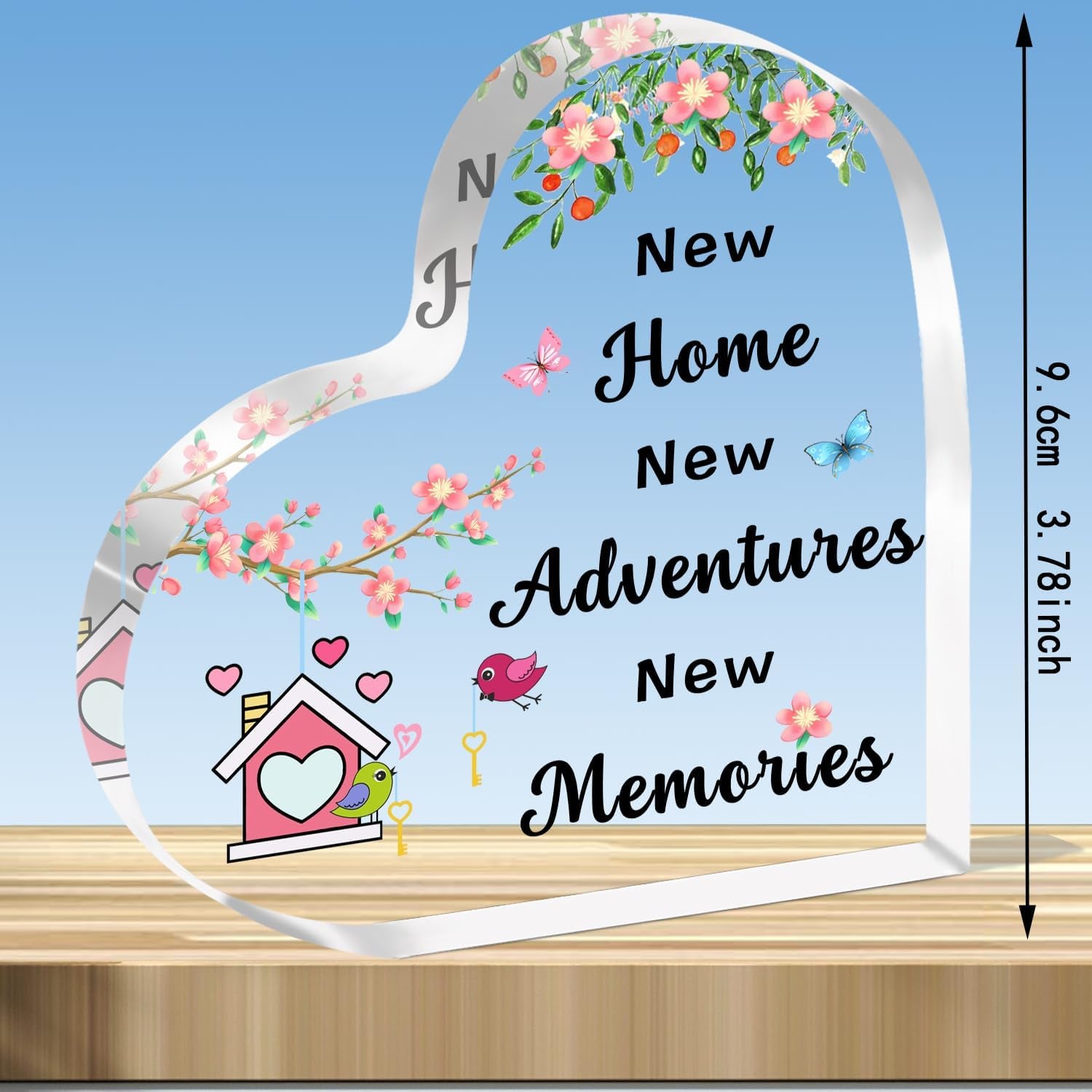 New Home Gifts House Warming Gifts for Relatives Friend Fist Home Gift Moving New House Gift New Home New Adventures Acrylic Plaque Keepsake