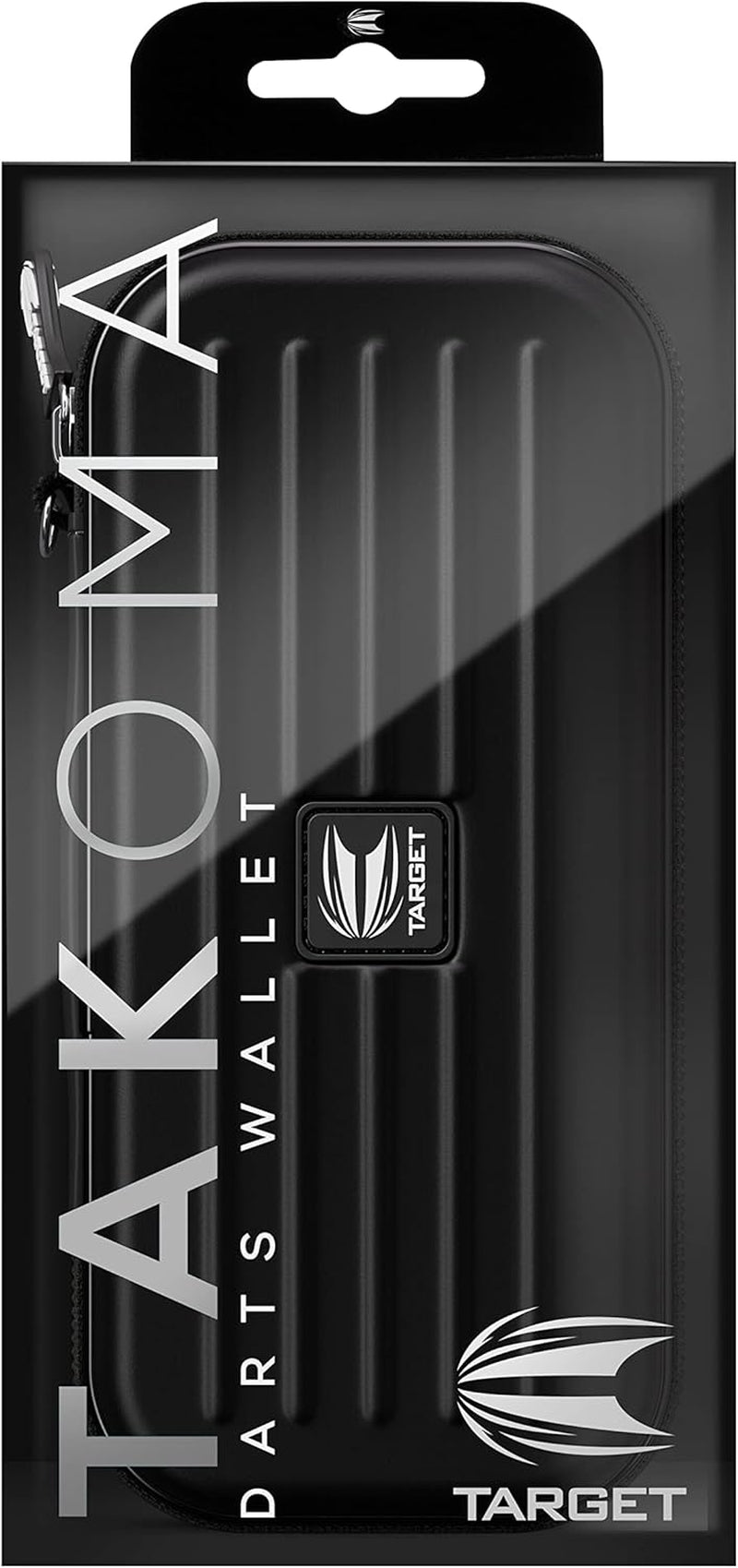 Darts Takoma Darts Wallet, Regular Size, Black | Darts Case Holds 3 Darts | Protective EVA Dart Holder with Double Zip Lock Inner Pouches | Professional Darts Accessories