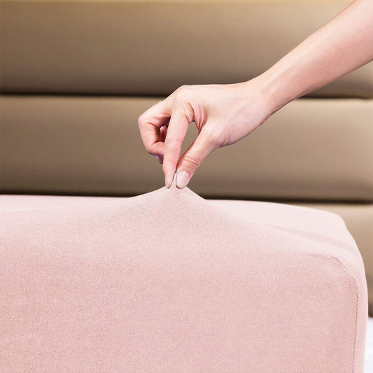 Single Bed Sheets - Deep Fitted Single Sheet - Soft Jersey 100% Cotton 4 Way Stretch Pink Bedding - Shrinkage and Fade Resistant. (Single (100X200Cm), Pink).