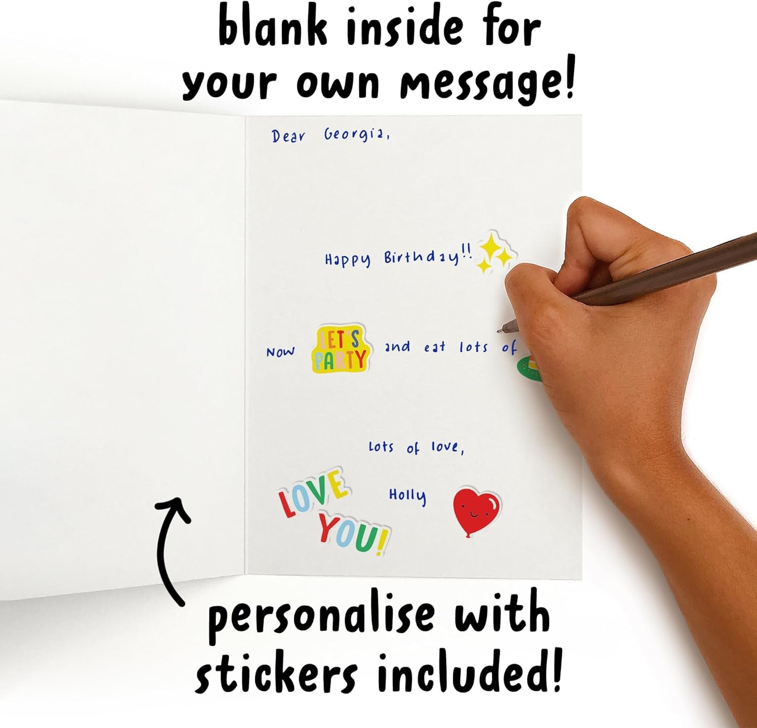 New Home Card - Happy New Home Gifts for Couple Friends - Congratulations on Your New Home Card - Housewarming Gifts for New Home - Moving House Card - Comes with Stickers - Made in UK