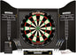 Professional Dart Set Includes Diamond plus Bristle Dartboard - Black Cabinet - 2 Sets of Darts - Official Oche Line