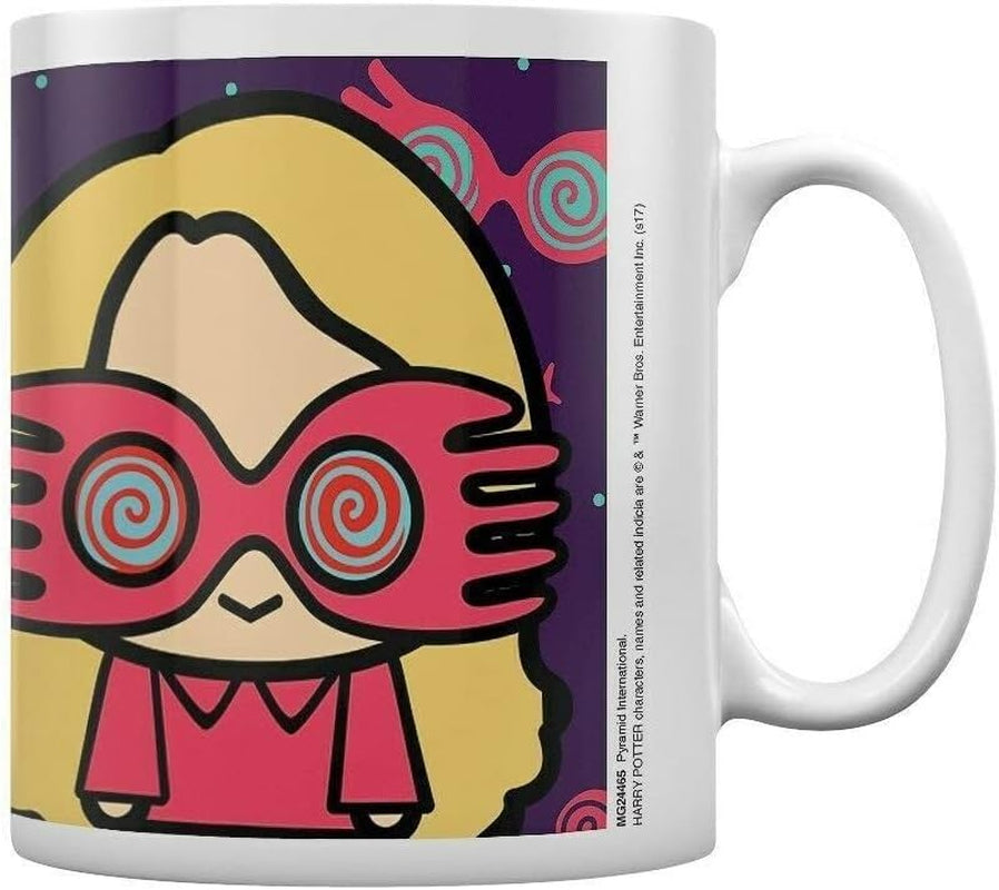 Harry Potter Ceramic Mug with Japanese Style Chibi Illustrations of Luna Lovegood in Presentation Box - Official Merchandise