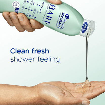 anti Dandruff Shampoo, Pure Clean, Sulphate Free, 2 X 400 Ml, Duo Pack. Bare Shampoo for Oily Scalp, Minimal Ingredients, Free from Dyes