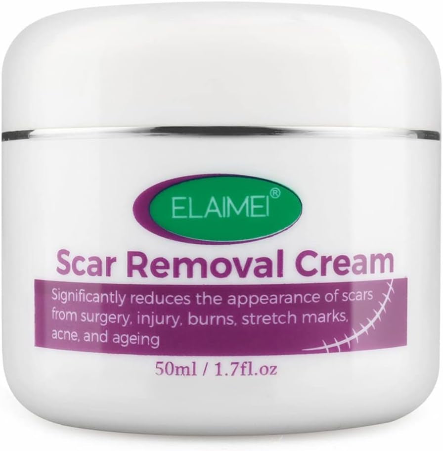 Scar Removal Cream New & Appearance of Old Scars Surgery, Stretch Marks, Acne, Burns & Injuries Face or Body, Working for Removing Scars and Strech Mark for Pregnancy