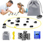 Magnetic Chess Game, Logic Training Board Game for Kids, Adults Chess Set with 20 Magnetic Pieces, 1Rope, 1Gameplay Manual, and 1 Pouch, Perfect for Family Gatherings and Travel