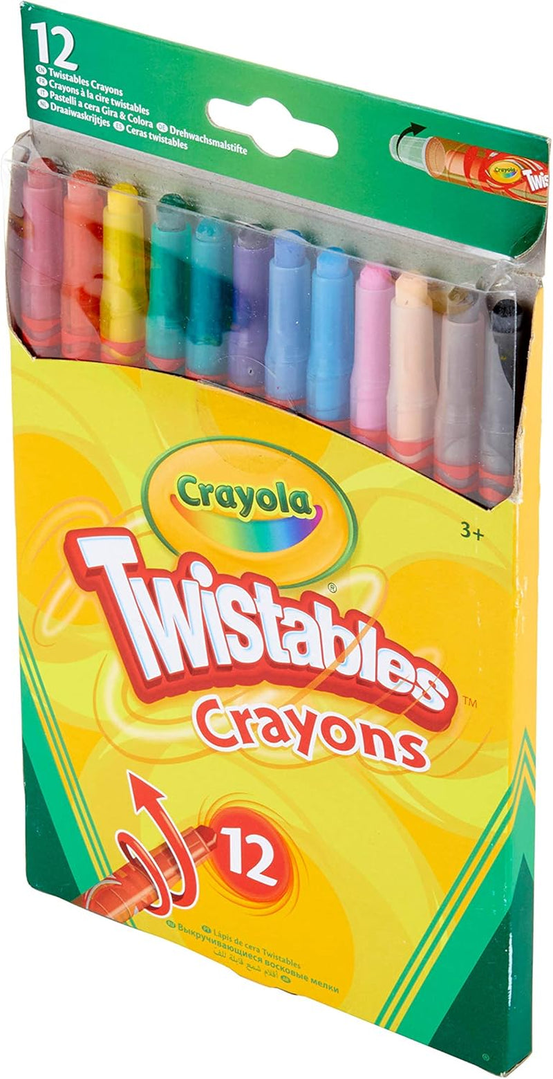 Twistables Colouring Crayons, Multicolor, 12 Count (Pack of 1)