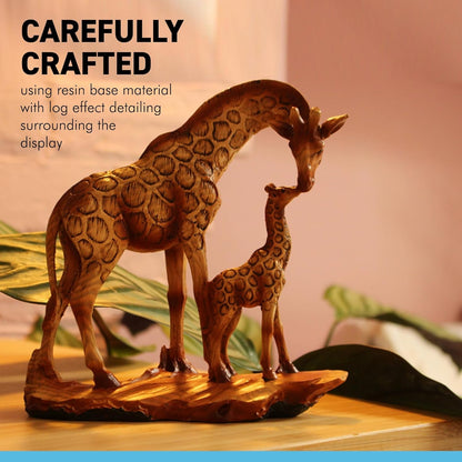 Eye Catching Free Standing Graceful GIRAFFE and CALF Decorative ORNAMENT | Giraffe Gifts for Women Men Girls Boys Giraffes Lover Gift Birthday Friendship Gifts Present Animal Lover Gift