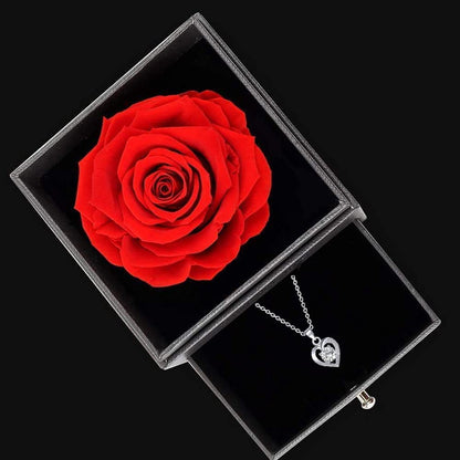 Gift for Women,Eternal Rose with Gift Box,Romantic Birthday Gifts for Her,Mum,Sister,Girlfriend,Grandma on Valentines Day,Anniversary,Mothers,Christmas