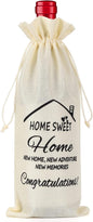 New Home Gifts Bags, Wine Gift Bag with Drawstring, House Warming Gifts New Home, New Home Gifts for Couple, Women, Men, Champagne Gift Bag